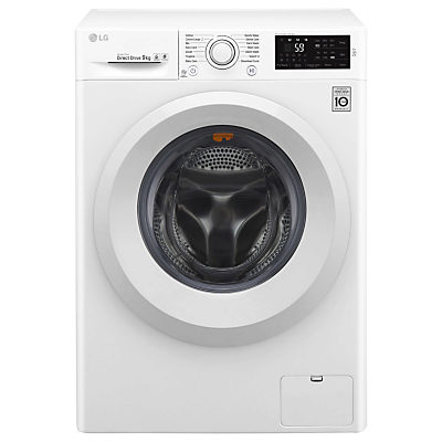 LG FH4U2VFN3 Freestanding Washing Machine, 9kg Load, A+++ Energy Rating, 1400rpm Spin, White LG FH4U2VFN3 Freestanding Washing Machine, 9kg Load, A+++ Energy Rating, 1400rpm Spin, White